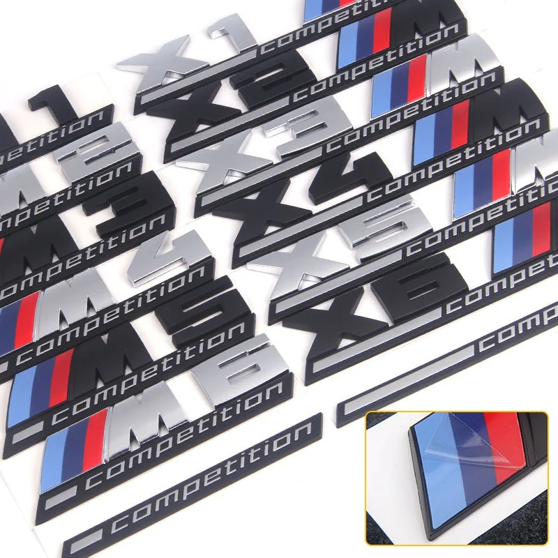 Logo BMW M / M2 / M3 / M4 / M5 Compétition Noir - Image 4